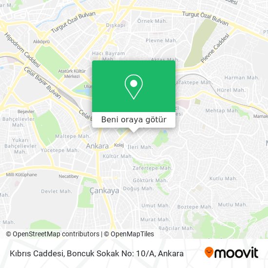 Kıbrıs Caddesi, Boncuk Sokak No: 10 / A harita