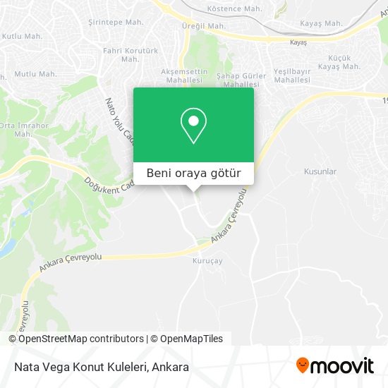 Nata Vega Konut Kuleleri harita