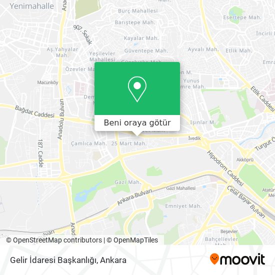Gelir İdaresi Başkanlığı harita