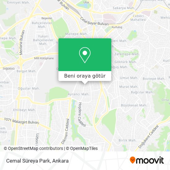Cemal Süreya Park harita
