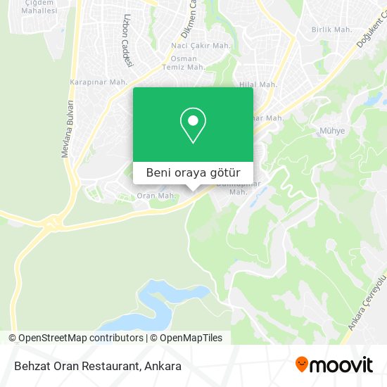 Behzat Oran Restaurant harita