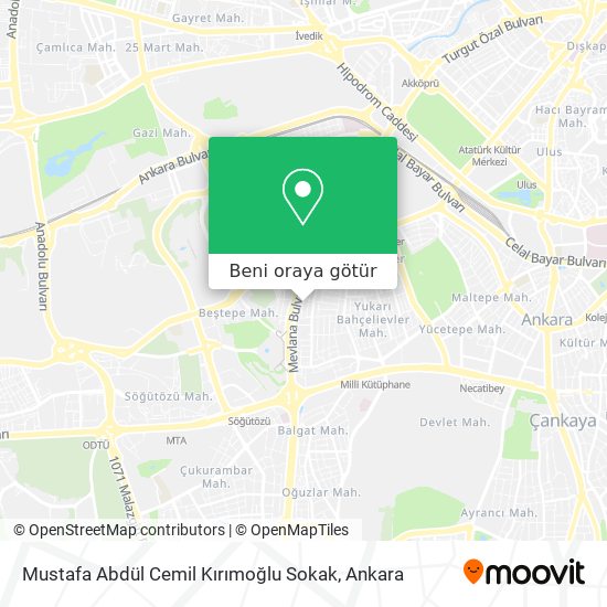 Mustafa Abdül Cemil Kırımoğlu Sokak harita