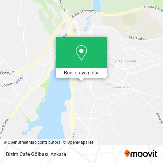 Bizim Cafe Gölbaşı harita