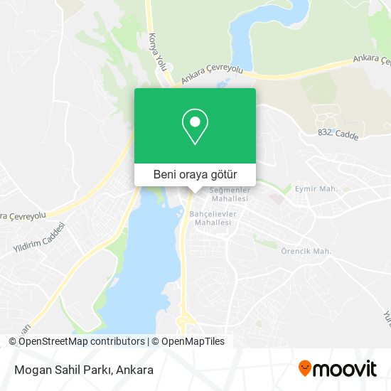 Mogan Sahil Parkı harita