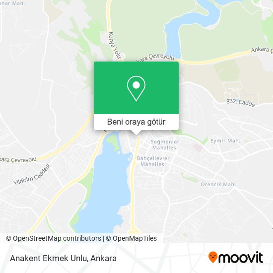 Anakent Ekmek Unlu harita