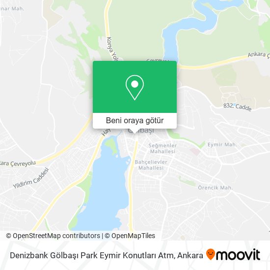 Denizbank Gölbaşı Park Eymir Konutları Atm harita