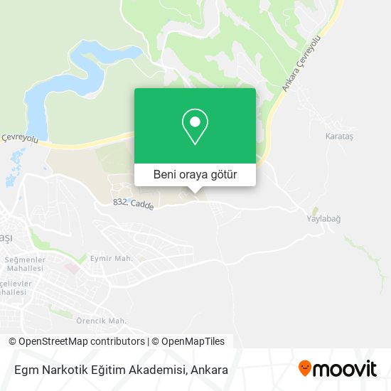 Egm Narkotik Eğitim Akademisi harita
