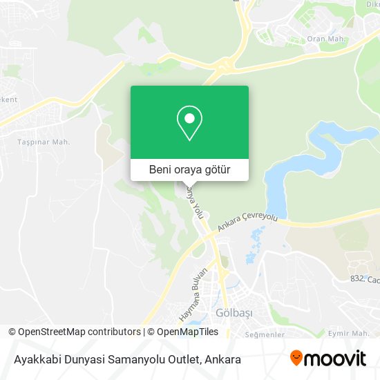 Ayakkabi Dunyasi Samanyolu Outlet harita