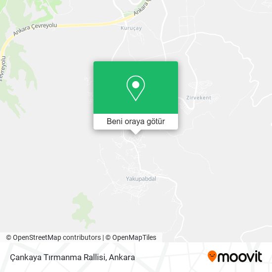 Çankaya Tırmanma Rallisi harita