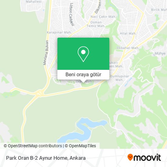 Park Oran B-2 Aynur Home harita