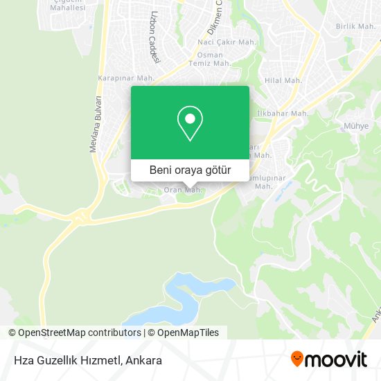 Hza Guzellık Hızmetl harita
