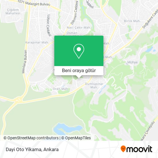 Dayi Oto Yikama harita