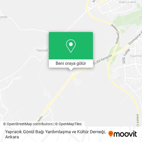 Yapracık Gönül Bağı Yardımlaşma ve Kültür Derneği harita