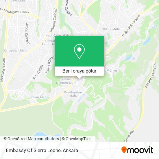Embassy Of Sierra Leone harita