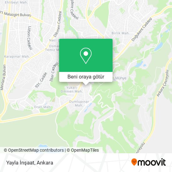 Yayla İnşaat harita