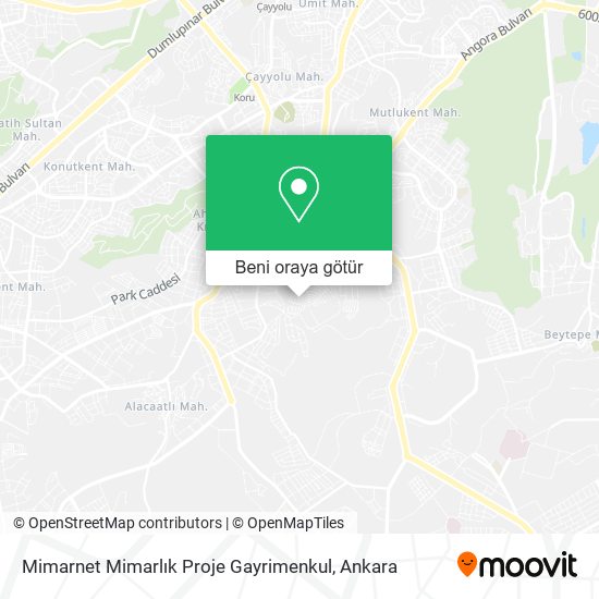 Mimarnet Mimarlık Proje Gayrimenkul harita