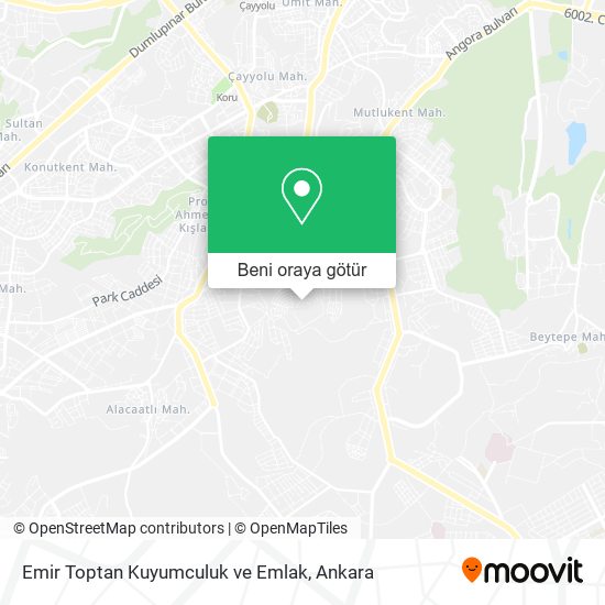 Emir Toptan Kuyumculuk ve Emlak harita