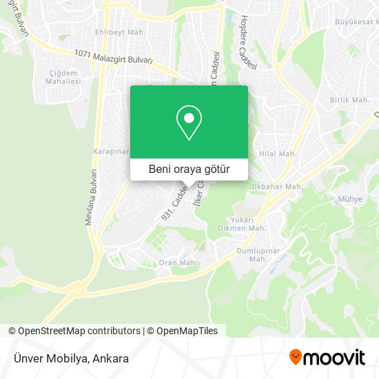 Ünver Mobilya harita