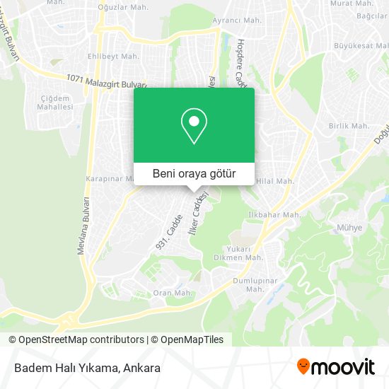 Badem Halı Yıkama harita