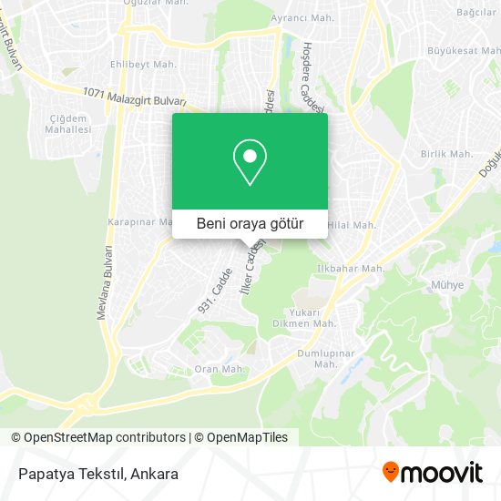Papatya Tekstıl harita