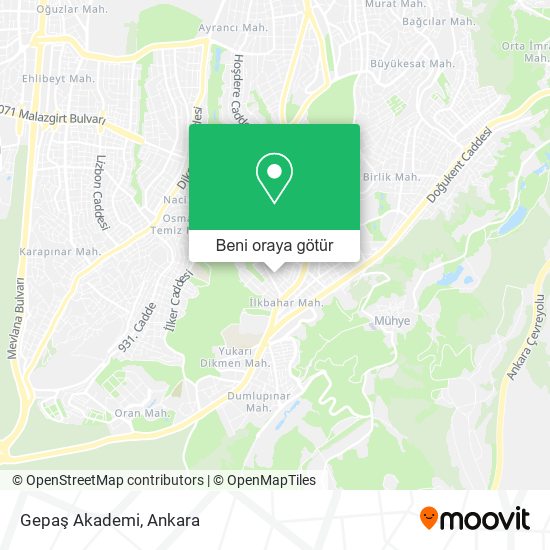 Gepaş Akademi harita
