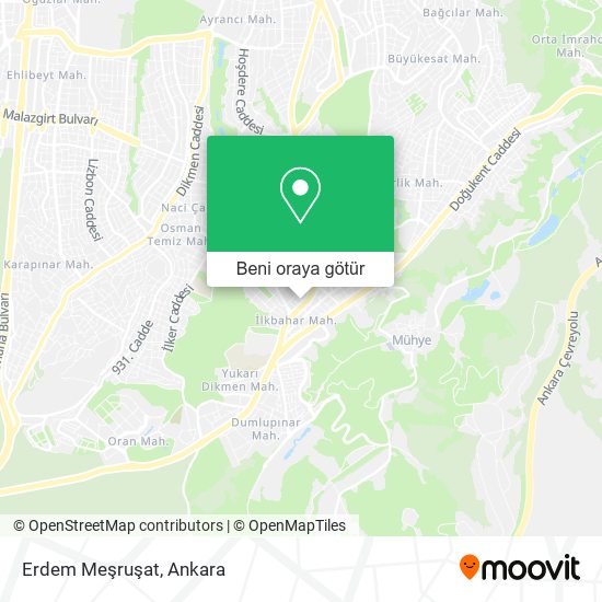 Erdem Meşruşat harita