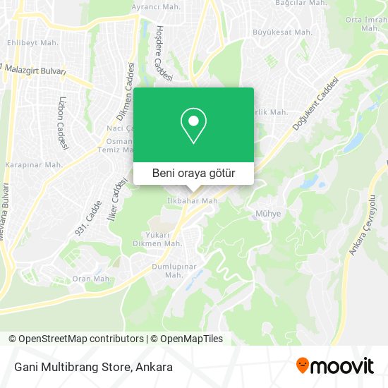 Gani Multibrang Store harita