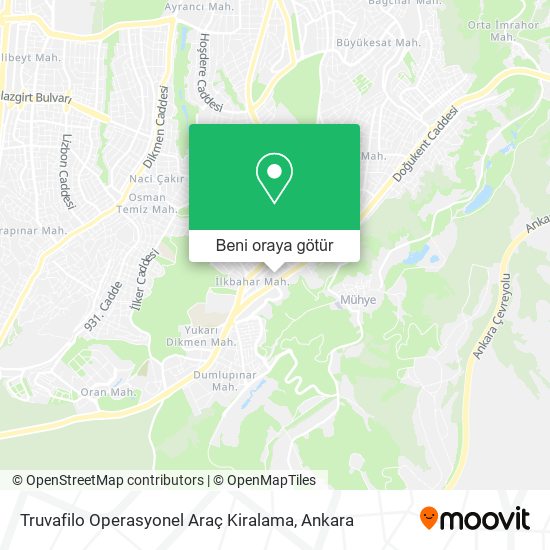 Truvafilo Operasyonel Araç Kiralama harita