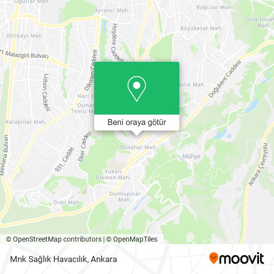 Mnk Sağlık Havacılık harita
