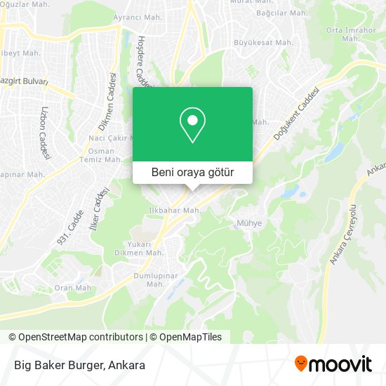 Big Baker Burger harita