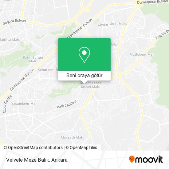 Velvele Meze Balik harita