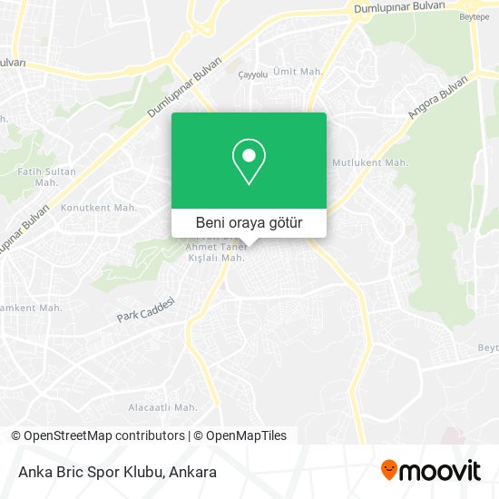 Anka Bric Spor Klubu harita