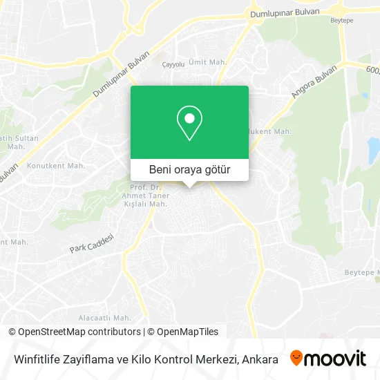 Winfitlife Zayiflama ve Kilo Kontrol Merkezi harita