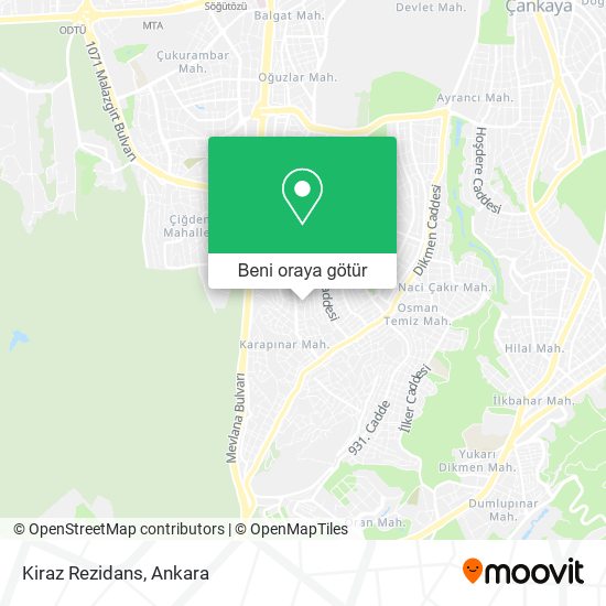 Kiraz Rezidans harita