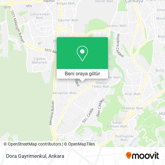 Dora Gayrimenkul harita