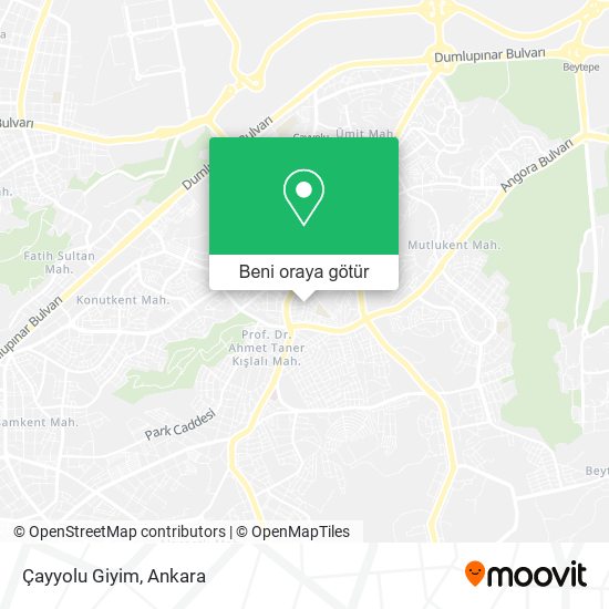 Çayyolu Giyim harita
