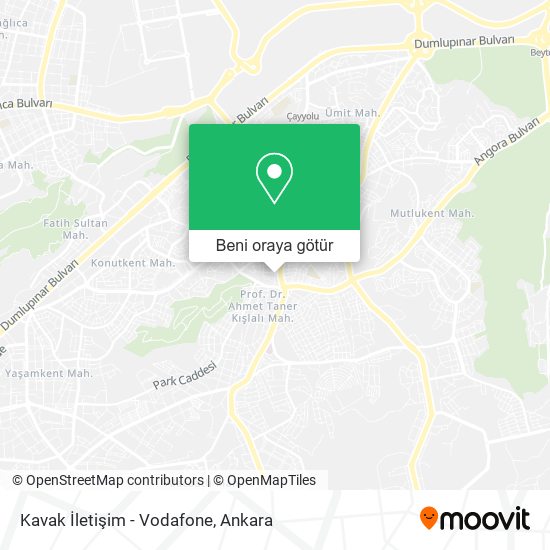 Kavak İletişim - Vodafone harita