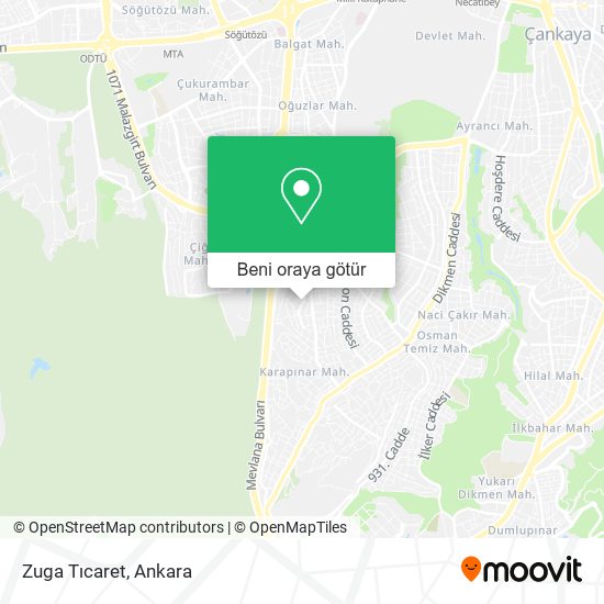 Zuga Tıcaret harita