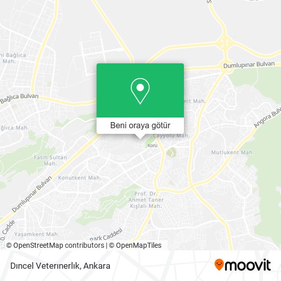 Dıncel Veterınerlık harita
