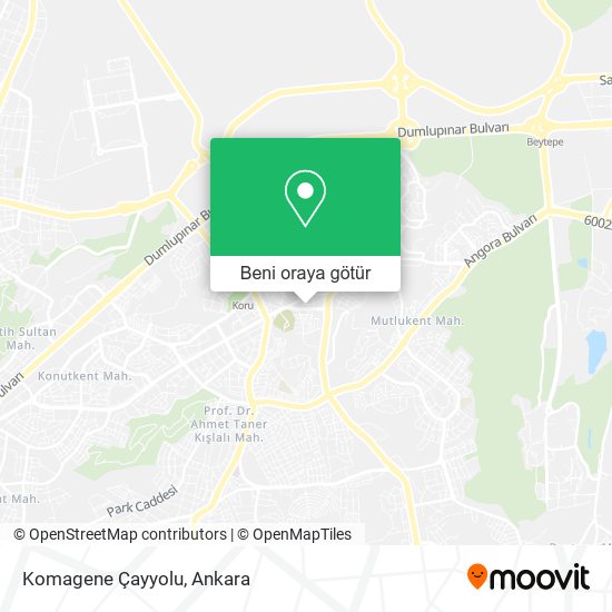 Komagene Çayyolu harita