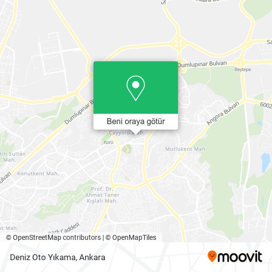 Deniz Oto Yıkama harita