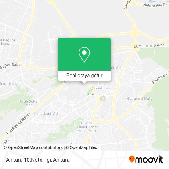 Ankara 10.Noterlıgı harita
