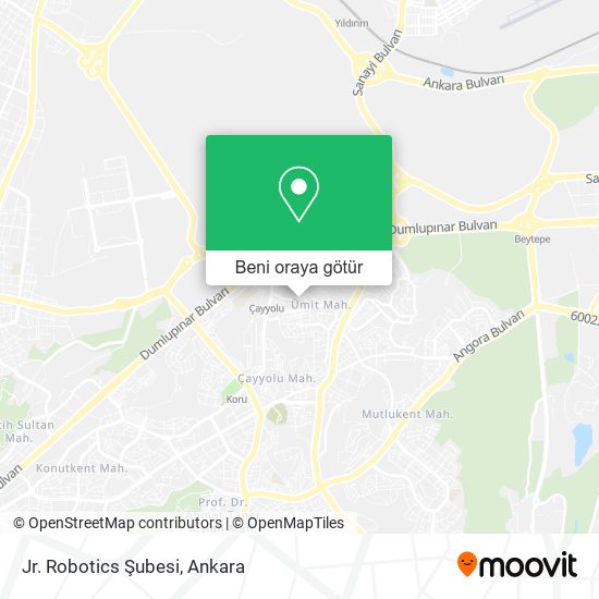 Jr. Robotics Şubesi harita