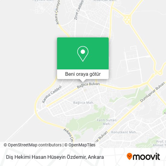 Diş Hekimi Hasan Hüseyin Özdemir harita