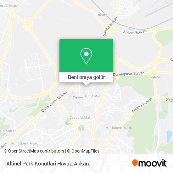 Altinel Park Konutlari Havuz harita