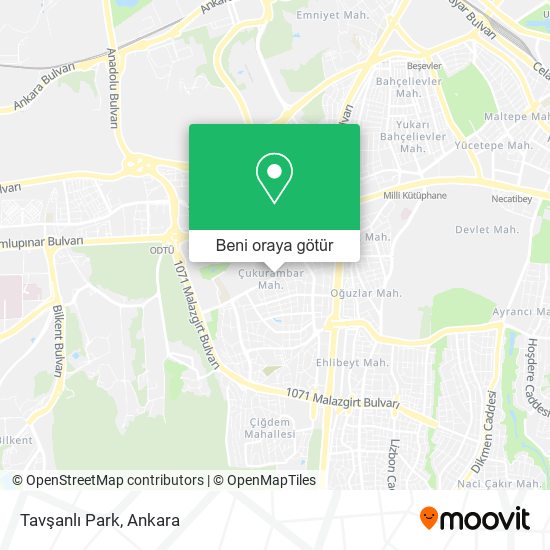 Tavşanlı Park harita