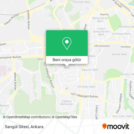Sarıgül Sitesi harita