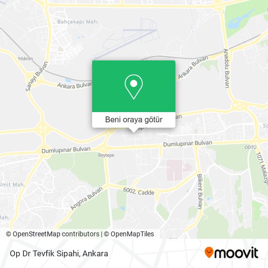 Op Dr Tevfik Sipahi harita