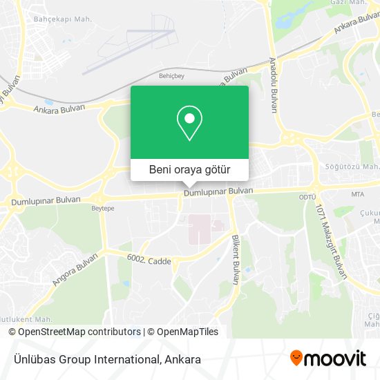 Ünlübas Group International harita