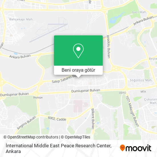 İnternational Middle East Peace Research Center harita